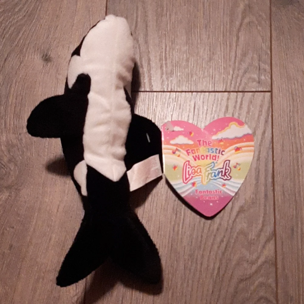 1998 Lisa frank max splash killer whale beanie baby - Picture 3 of 6